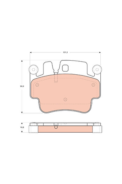 TRW Set Placute Frana Frana Disc Porsche 911/Boxster/Cayman
