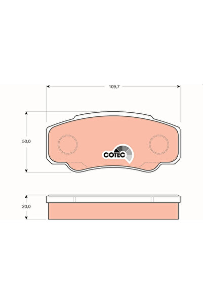 TRW Set Placute Frana Frana Disc Citroen Jumper 1 Bus/Jumper 1 Caroserie/Jump...