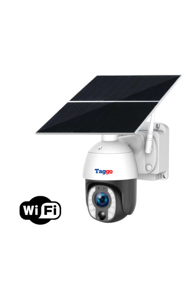 Taggo Cameră de supraveghere de 8MP cu alimentare solară, WiFi, zoom optic 20X