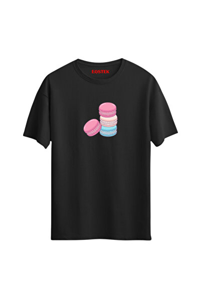 Açık Garaj Pastel Macaron Printed T-Shirt, Men's T-Shirt, Women's T-Shirt, Un...