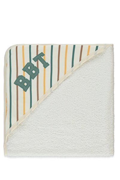 Bebetto Hooded Towel (Baseball) Beige