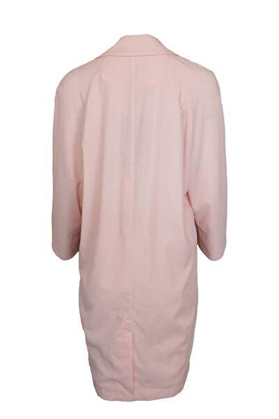 ONLY Duckling Pink Long Jacket - L, Pink, Nylon 52%, Viscose 46%, Lenton 2%
