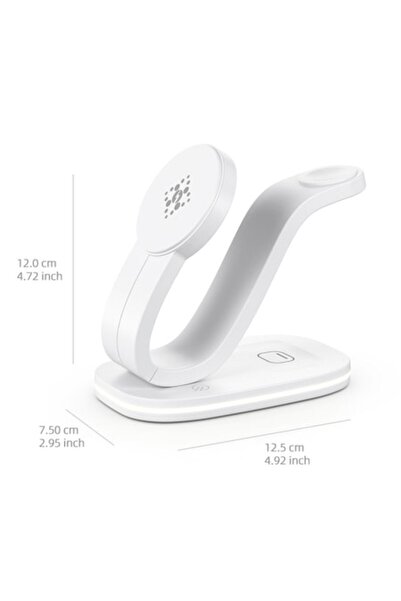 LexMat B-28 ® Magnetic 3-in-1 Wireless Charger, Quickly Charges Phone, Watch and Headphones