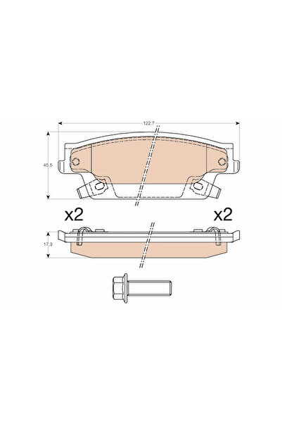 TRW Set Placute Frana Frana Disc Cadillac Srx Cadillac (Sgm) Sls