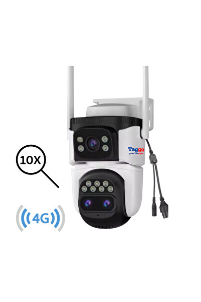 Vstar Cameră de supraveghere Taggo 9MP 4G, obiectiv triplu, zoom 10x, impermeabilă