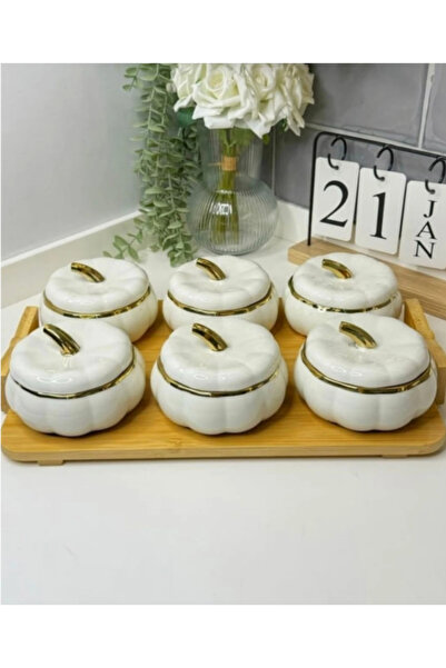 1000 çeşit hediye dünyası White Pumpkin Breakfast Set