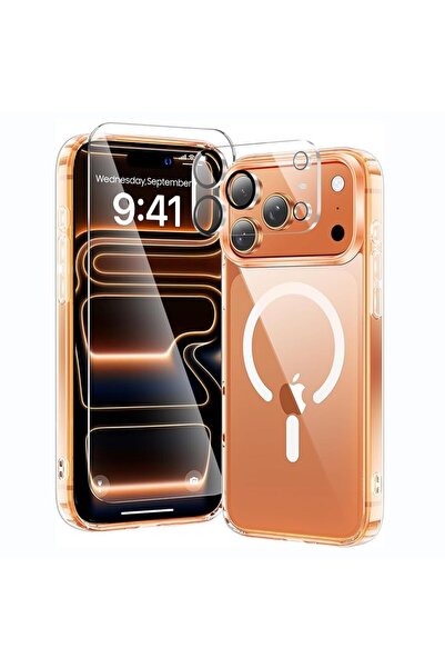 O Ozone جراب مغناطيسي 3 في 1 لهاتف iPhone 17 Pro Max - شفاف