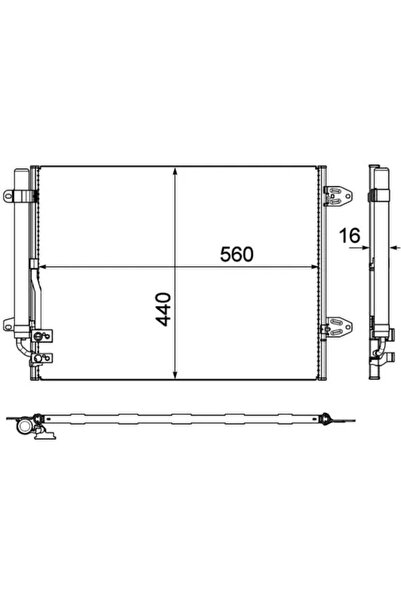 MAHLE Condensator Climatizare Vw Cc B7/Passat B6/Passat B7