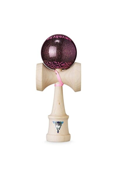 Krom Kendama Kendama Toy, Krom Kendama, Maple, 18 cm, Beige/Purple