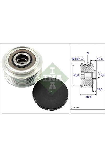 FAG Система за свободен ход на генератора Toyota Avensis/Corolla/Previa 2