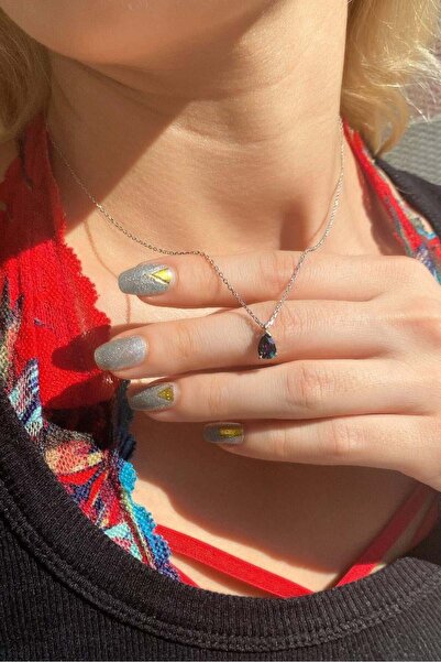 Spossy Silver Jewelry 925 Ayar Gümüş, Silver, Mistik Topaz Taşlı Minimal Daml...