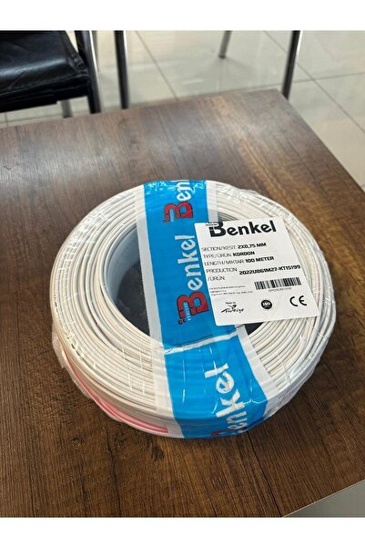 VİP AY VİP AYDINLATMA / BENKEL / Cca 2x0.75 Kordon Elektrik Kablosu 100mt Kab...
