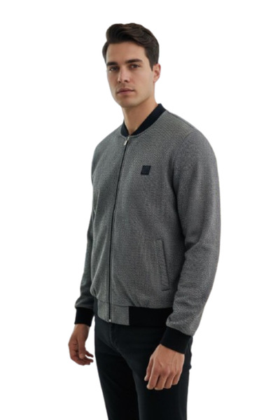 lacaton Plus Size Baby Collar Zippered Sweat