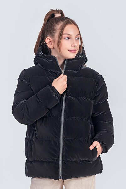 Pina Kids Kız Çocuk Kapüşonlu Nova Kumaş Kışlık Mont KM1010