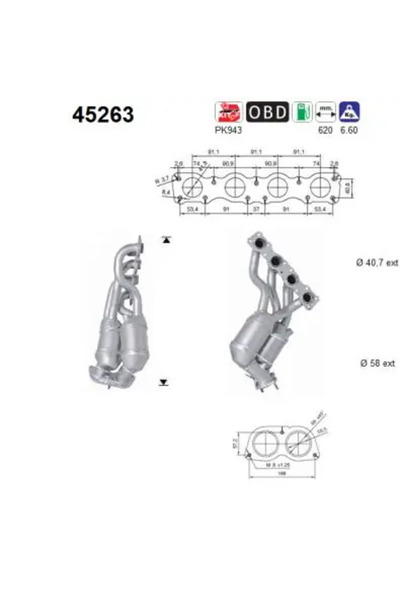 As Catalizator Bmw 1/3