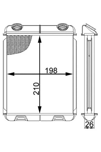 MAHLE Schimbator Caldura Incalzire Habitaclu Renault Laguna 2/Vel Satis