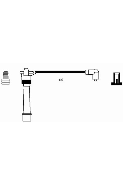 NGK Set Cablaj Aprinder Fiat Albea/Brava/Bravo 1 Lancia Y