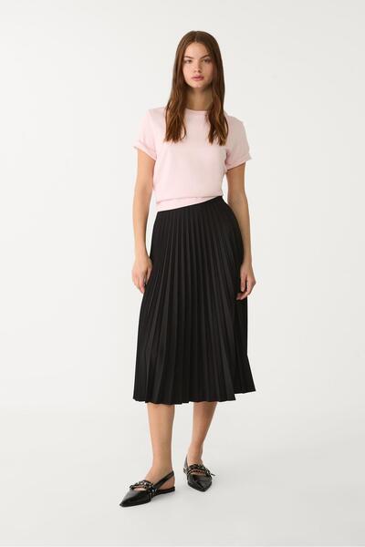 Stradivarius Pleated midi skirt