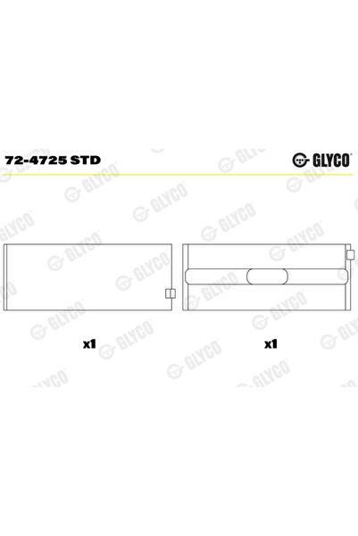 GLYCO Cuzineți Arbore Cotit Jeep Compass Mercedes-Benz Clasa A/Clasa B Sports...