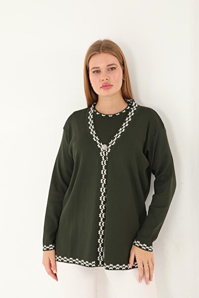 Lanze Knitwear Double Set Cardigan and Blouse