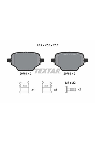 TEXTAR Комплект накладки дискови спирачки Citroen Berlingo Fiat Doblo Microbus