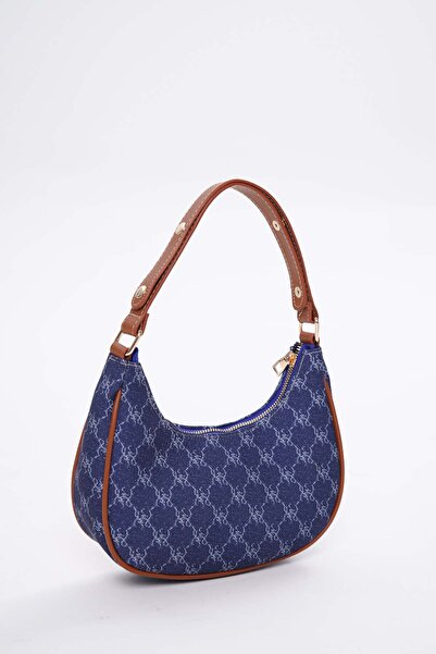 CANTACOMBINE Geantă de umăr cu model pentru femei, model de petrecere, denim