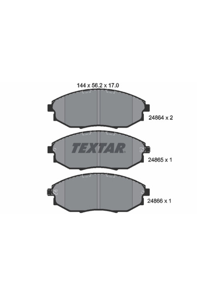 TEXTAR Set Placute Frana Frana Disc Chevrolet Epica Chevrolet (Sgm) Epica