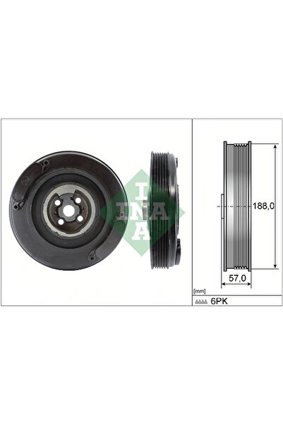 FAG Fulie Curea Arbore Cotit Audi A6 C4 Volvo 850/S70/S80 1 1990-2013