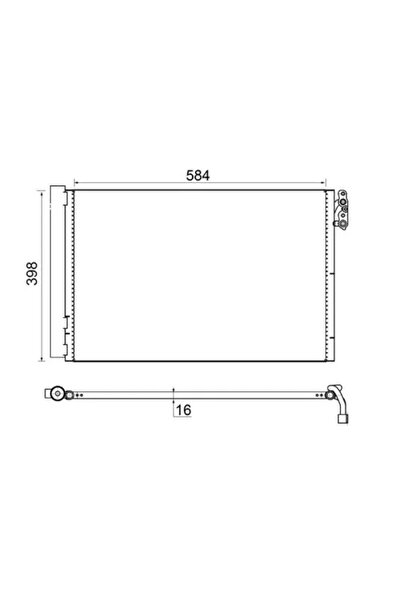 MAHLE Condensator Climatizare Bmw 1/3/Z4 Roadster Bmw (Brilliance) 3 Series
