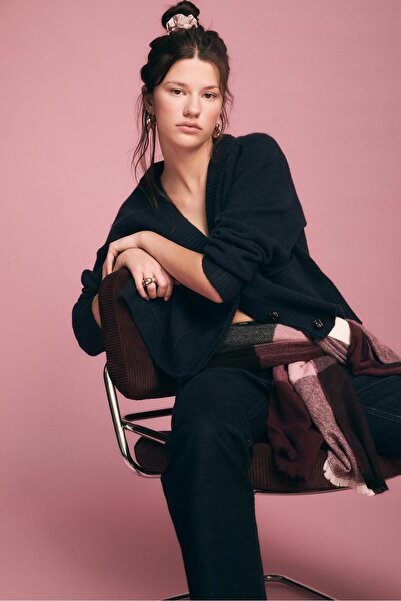 Stradivarius Çift yakalı triko hırka