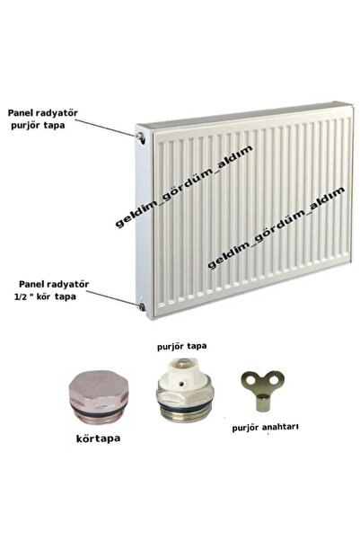 ÇEÇEN HOME Petek Radyatör Havlupan Montaj Seti (Purjör - Purjör Anahtarı Ve T...