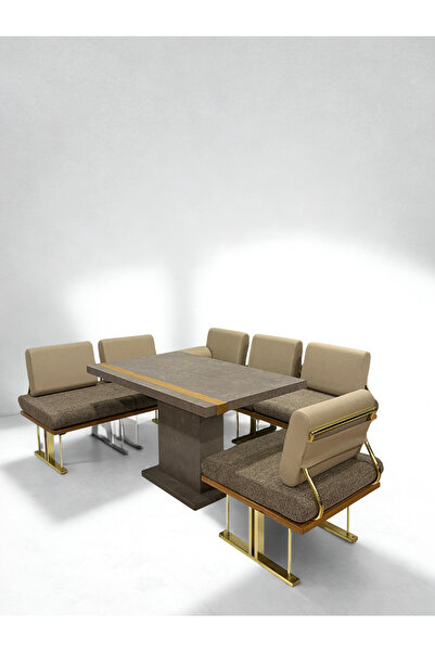 Rosse METAL FURNİTURE Joker Balkon Mutfak Köşe Oturma Grubu Lüx Rahat Köşe