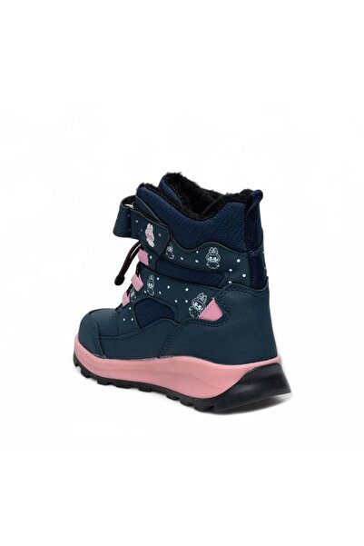 QUNDIR Kız Çocuk Kaymaz Taban Kürklü Kar Botu