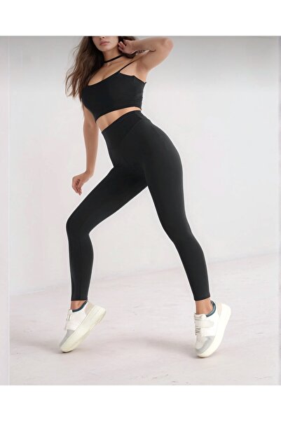 ALKY STORE Belize Basic Siyah Bilek Hizası Tayt