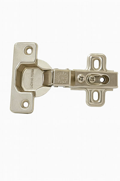N.S NAMARK Half Ride Metal Door Hinge - Steel Color | High-Quality Cabinet & Kitchen Hinges, 5-Piece Set