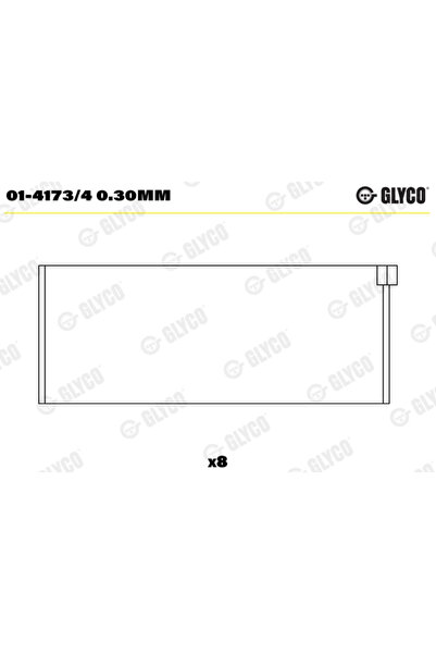 GLYCO Cuzineti Biela Citroen Ax/Bx/Lna Peugeot 104/204/205 1