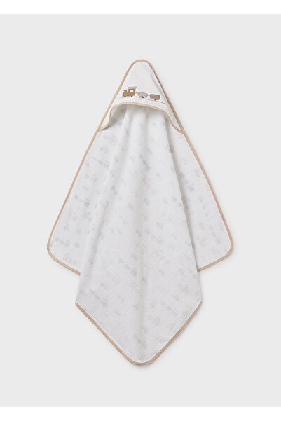 MAYORAL Baby Hooded Bath Towel Brown 9989