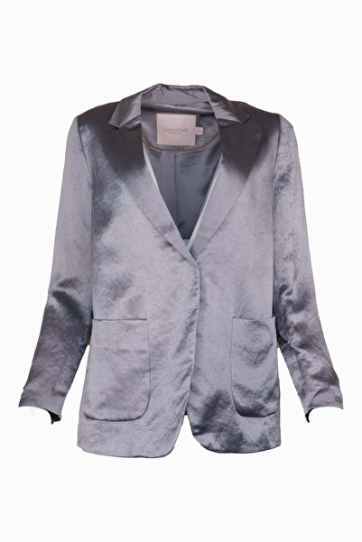 Vero Moda Fay Gray Slim Jacket - L, Grey, 100% acetate