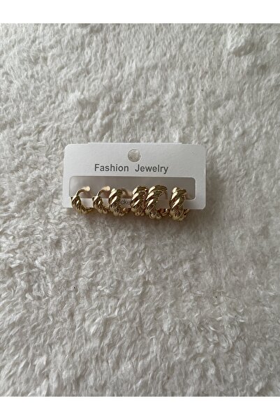 semabutikN Altılı çelik burgu küpe