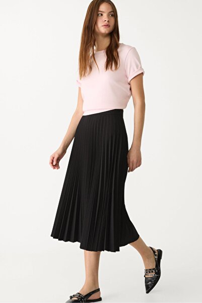 Stradivarius Pleated midi skirt