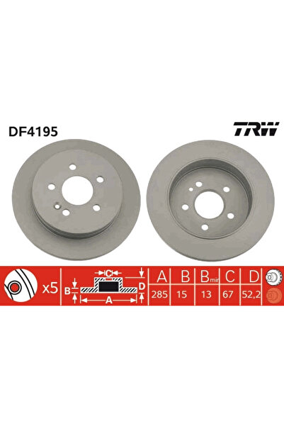 TRW Disc Frana Mercedes-Benz M-Class