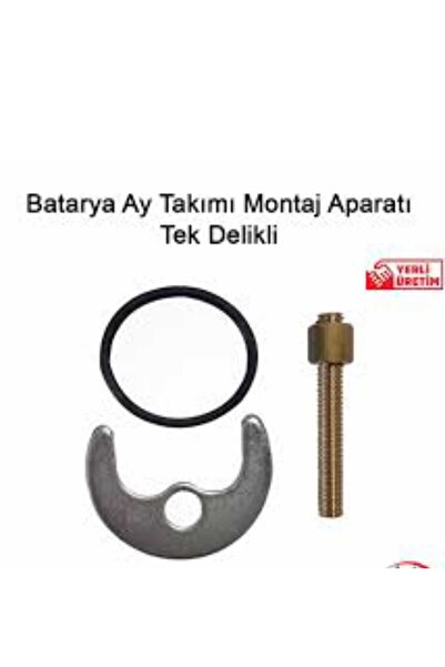 ÇEÇEN HOME (2 Adet) Batarya Ay Takımı Alt Vida Montaj Aparatı Tek Delikli Yar...