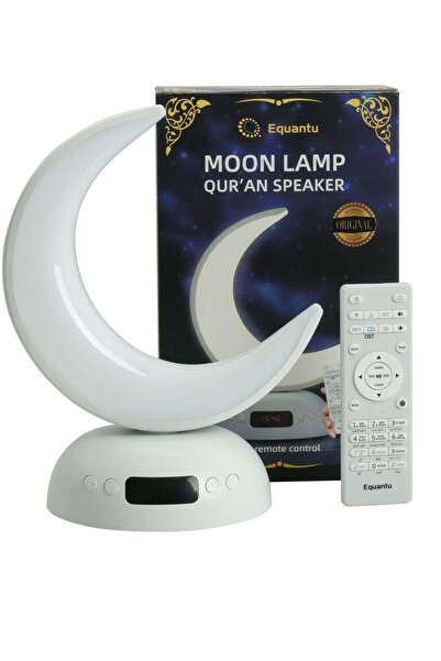 equantu Slim Moon Lamp Qur'an Speaker Changeable Colourful Lights With Remote