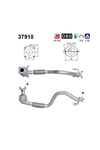 As Catalizator Audi A3 Vw Golf 5 2003-2008