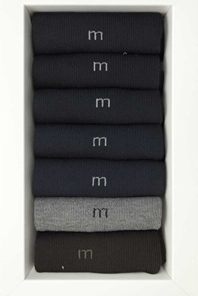 Morven Men's Assorted 7-Piece Bamboo Boxed Socks