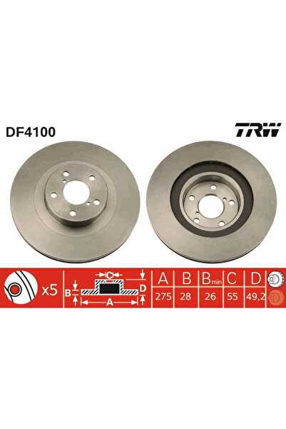 TRW Disc Frana Toyota Avensis/Caldina/Carina 7 Limuzina