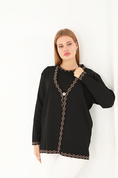 Lanze Knitwear Double Set Cardigan and Blouse