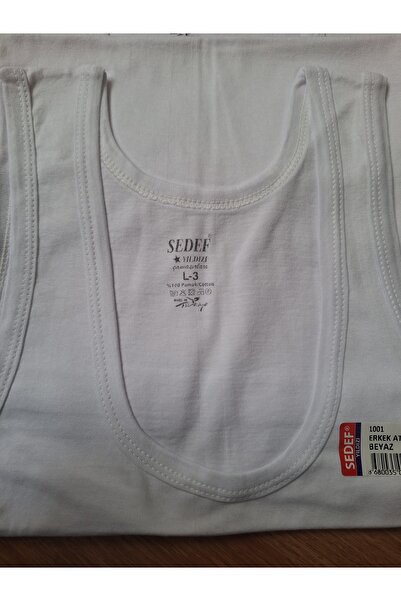 Sedef Ανδρικό εσώρουχο λευκό 6 τεμαχίων μέγεθος L-3