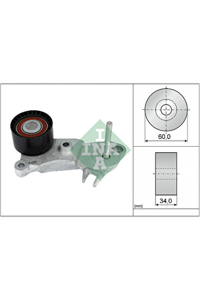 FAG Rola Ghidare/Conducere Curea Distributie Volvo S60 2/S80 2/S90 2 2013-2022