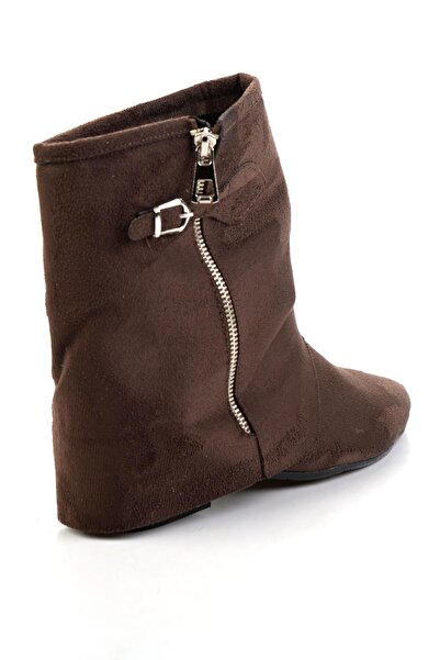 Bambi Kahve Hakiki Deri Kadın Bot & Bootie K02678021002